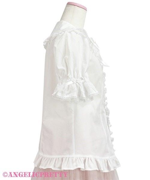 ANGELIC PRETTY - HEART LACE SHORT SLEEVE BLOUSE - J-Store Online