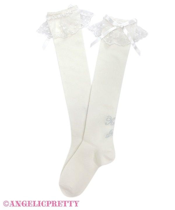 ANGELIC PRETTY - PRINCESS LOGO KNEE SOCKS (2024) - J-Store Online