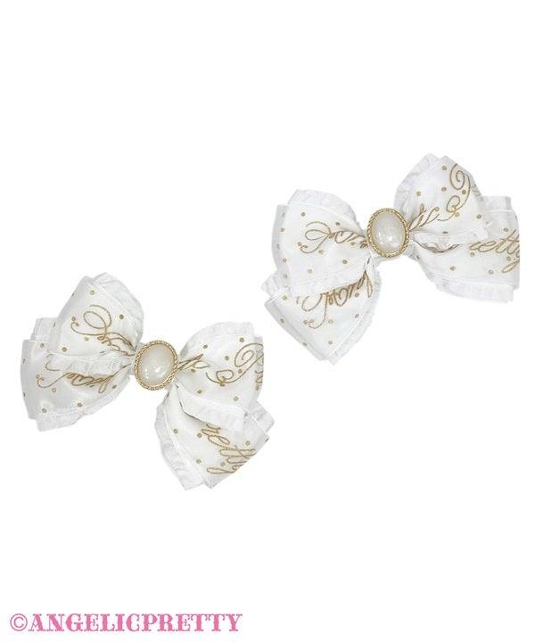 ANGELIC PRETTY - PRINCESS LOGO RIBBON CLIP SET - J-Store Online