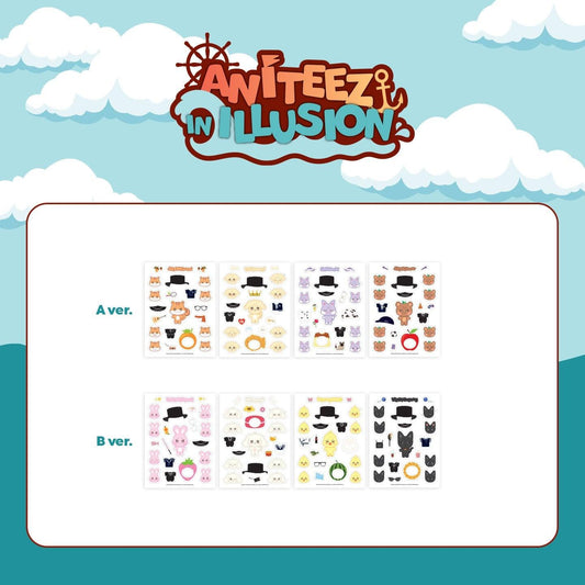 ATEEZ (ANITEEZ IN ILLUSION) OFFICIAL MERCH - CLEAR STICKER - J-Store Online