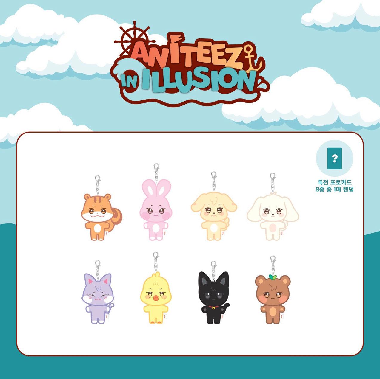 ATEEZ (ANITEEZ IN ILLUSION) OFFICIAL MERCH - PLUSH KEYRING - J-Store Online