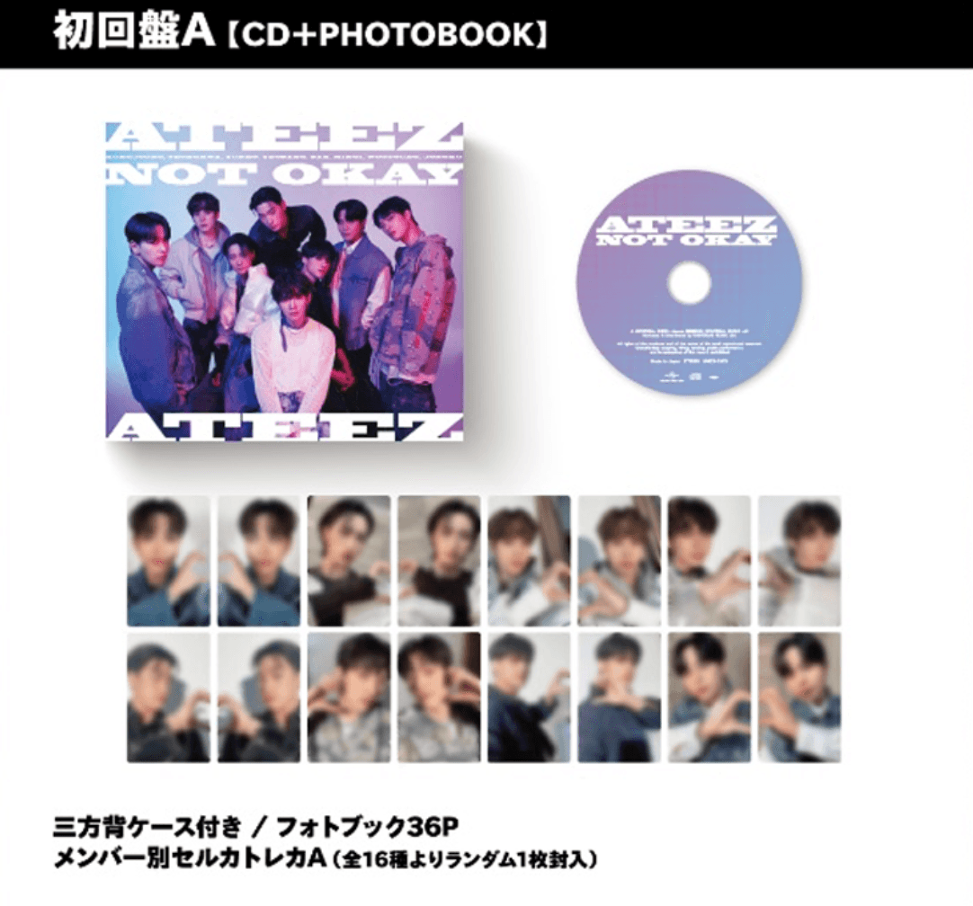 ATEEZ - JAPAN 3RD SINGLE ALBUM - NOT OKAY - J-Store Online