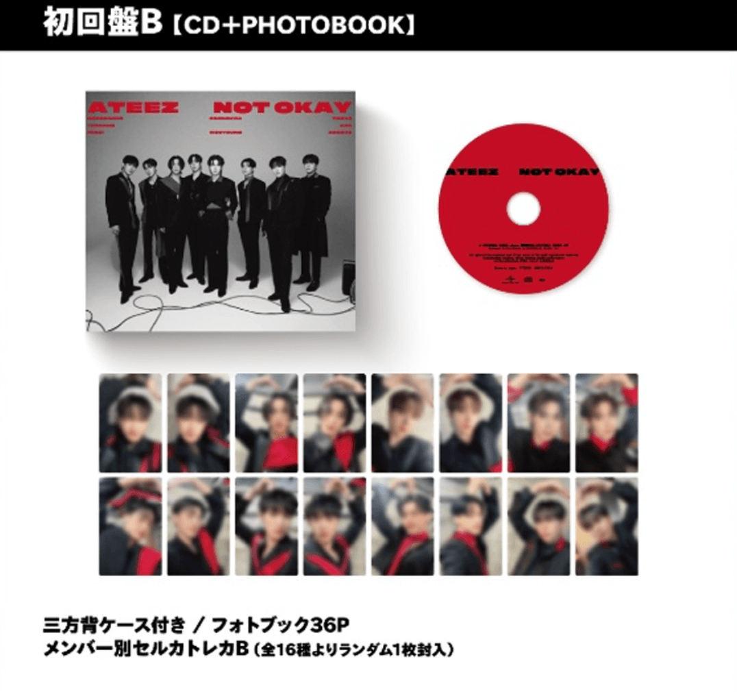 ATEEZ - JAPAN 3RD SINGLE ALBUM - NOT OKAY - J-Store Online