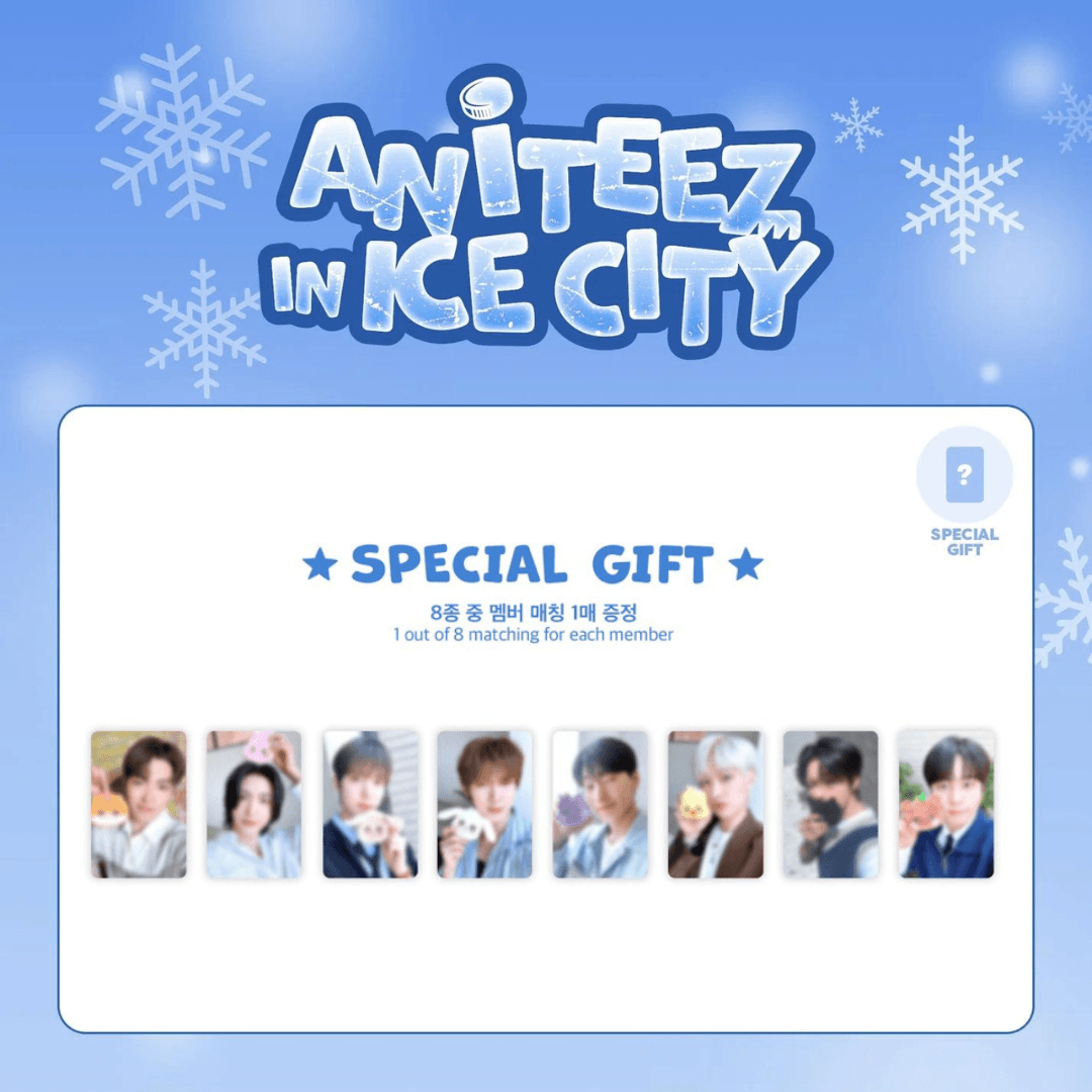 ATEEZ X ANITEEZ POP-UP (ANITEEZ IN ICE CITY) - MINI POUCH + SPECIAL PHOTOCARD - Pre-Order - J-Store Online