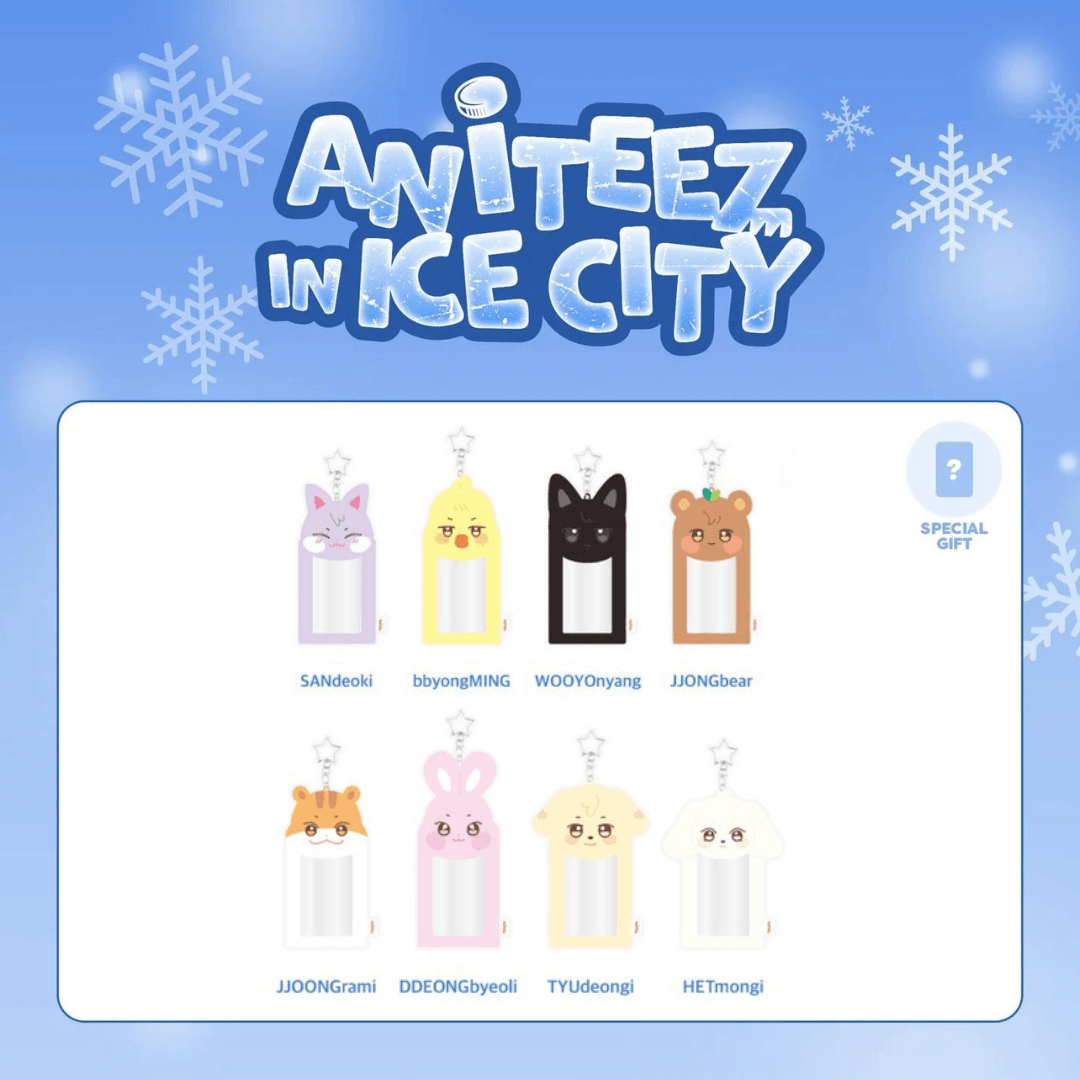 ATEEZ X ANITEEZ POP-UP (ANITEEZ IN ICE CITY) - PLUSH HOLDER + SPECIAL PHOTOCARD - Pre-Order - J-Store Online