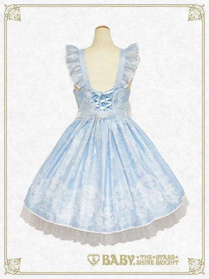 BABY, THE STARS SHINE BRIGHT - Sugar Rose Tea Time Printed Apron JSK (Sax / Hellblau) - J-Store Online