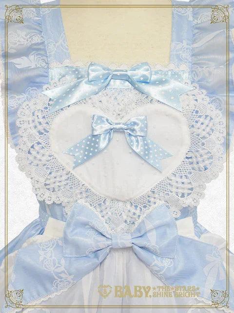 BABY, THE STARS SHINE BRIGHT - Sugar Rose Tea Time Printed Apron JSK (Sax / Hellblau) - J-Store Online