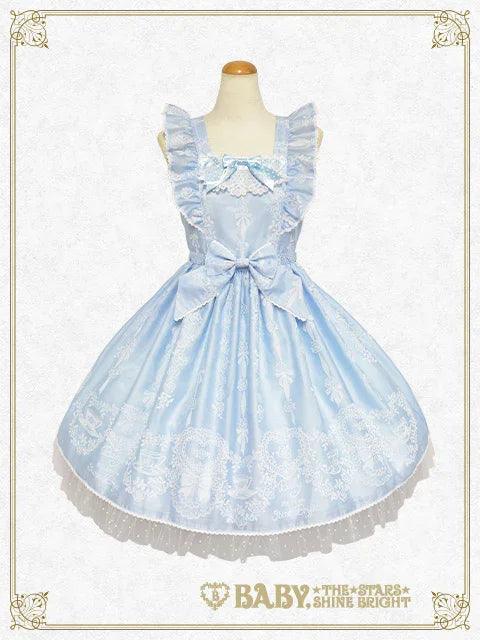 BABY, THE STARS SHINE BRIGHT - Sugar Rose Tea Time Printed Apron JSK (Sax / Hellblau) - J-Store Online