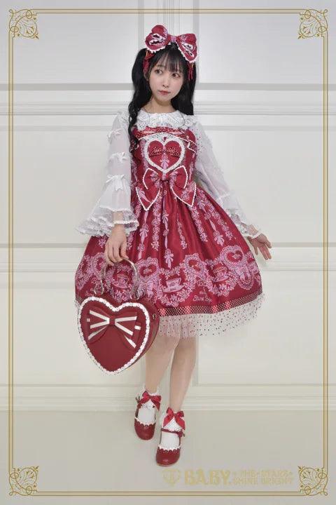 BABY, THE STARS SHINE BRIGHT - Sugar Rose Tea Time Printed Heart JSK - J-Store Online