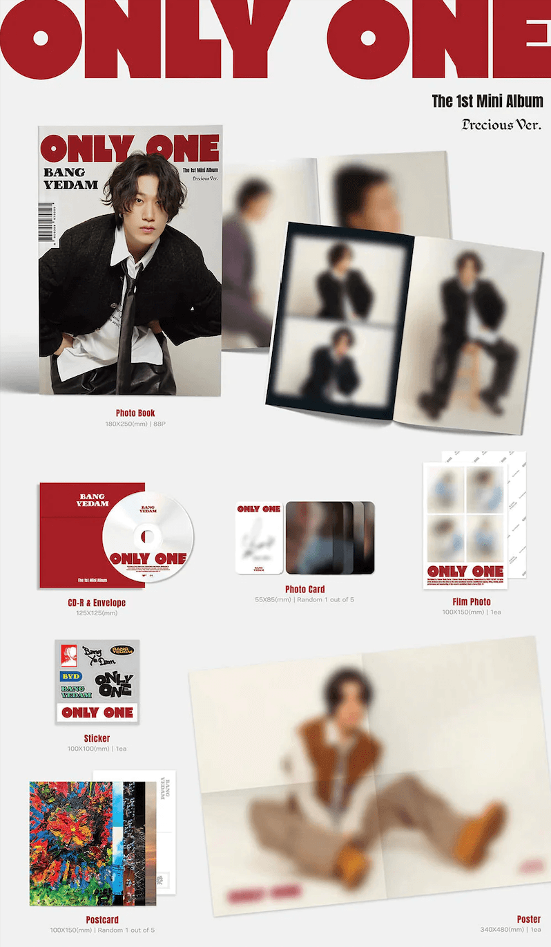 BANG YE DAM - ONLY ONE (1ST MINI ALBUM) - J-Store Online