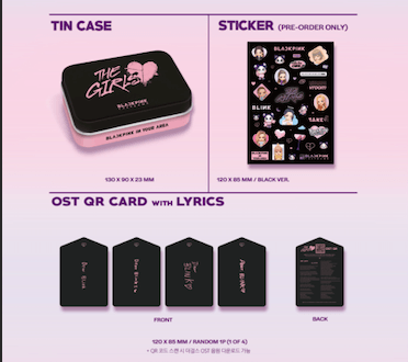 BLACKPINK - THE GAME O.S.T - THE GIRLS LIMITED EDITION (DIGITAL VER.) SET - J-Store Online