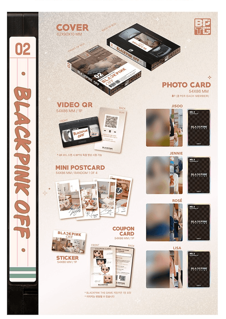 BLACKPINK - THE GAME - PHOTOCARD COLLECTION NO.1~3 - SET + SPECIAL GIFT - J-Store Online