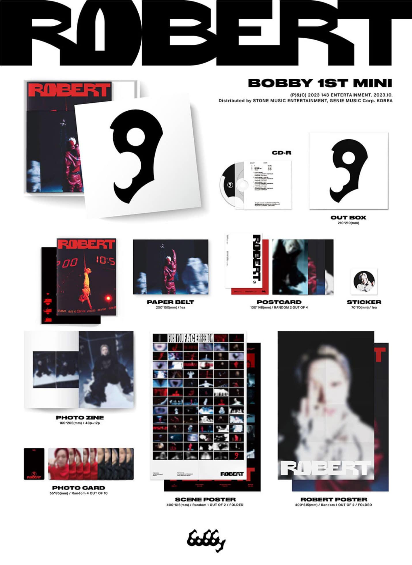 BOBBY - ROBERT (1ST MINI ALBUM) - J-Store Online