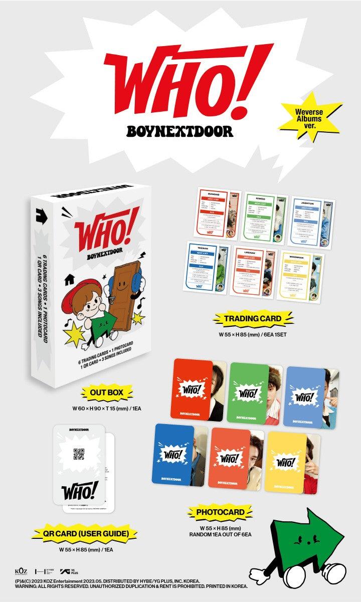 BOYNEXTDOOR - 1ST SINGLE 'WHO!' - PLATFORM ALBUM - J-Store Online