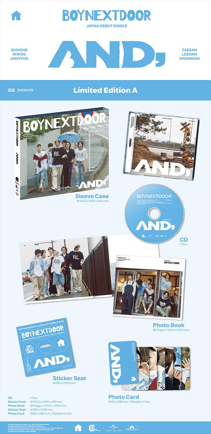 BOYNEXTDOOR - AND, (1ST JAPAN SINGLE) + WEVERSE GIFT - Pre-Order - J-Store Online