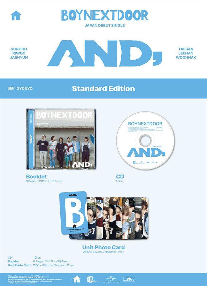 BOYNEXTDOOR - AND, (1ST JAPAN SINGLE) + WEVERSE GIFT - Pre-Order - J-Store Online