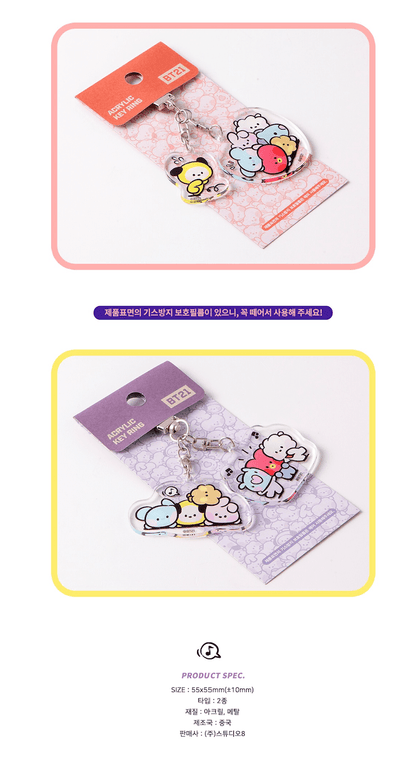 BT21 - MININI ACRYLIC KEY RING - J-Store Online