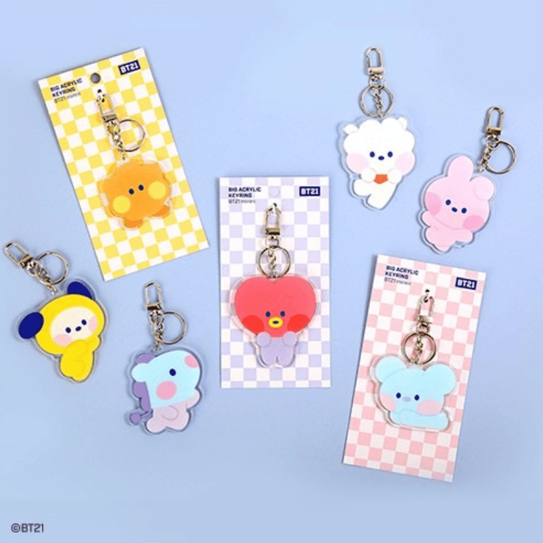 BT21 - MININI BIG ACRYLIC KEYRING - J-Store Online