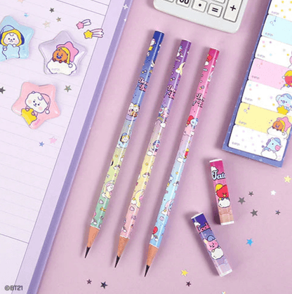 BT21 - PENCIL SET - DREAM (3 STIFTE) - J-Store Online