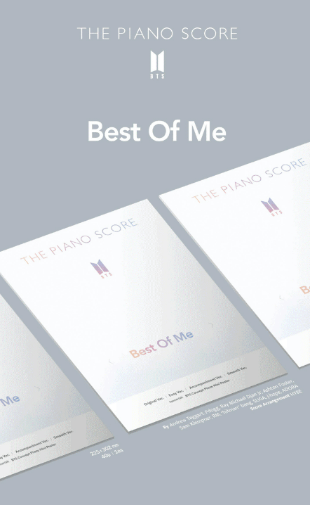 BTS - THE PIANO SCORE: BTS 'BEST OF ME' - J-Store Online