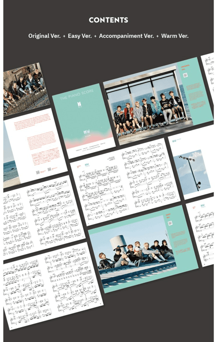 BTS - THE PIANO SCORE - SPRING DAY - J-Store Online