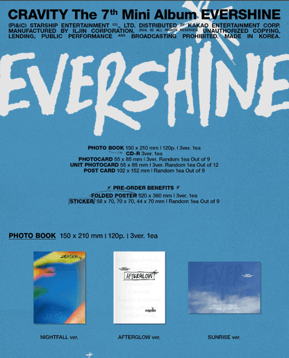 CRAVITY - EVERSHINE - 7TH MINI ALBUM - J-Store Online