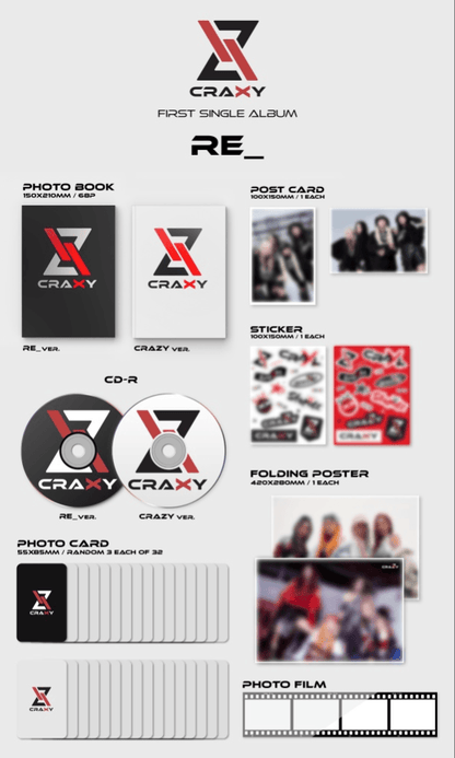 CRAXY - RE_ (1ST MINI ALBUM) - J-Store Online