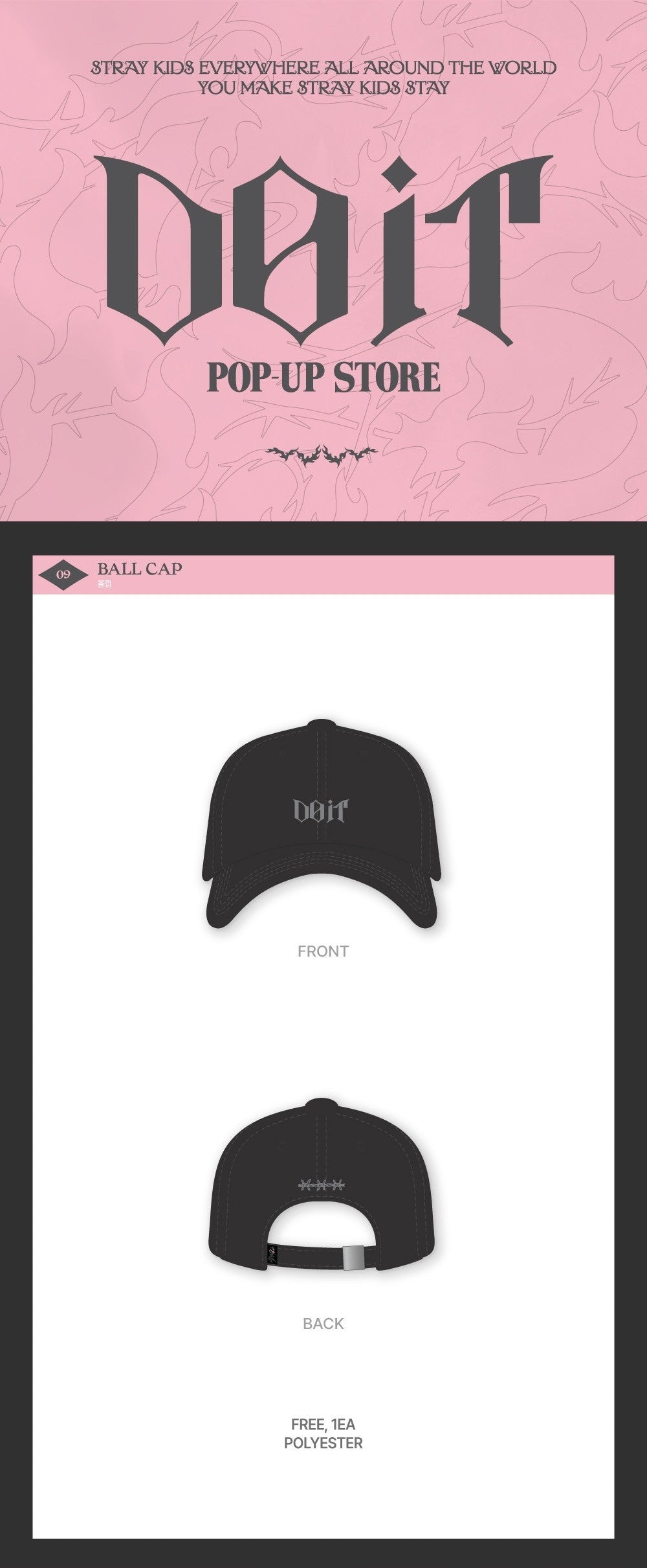 j-store.online STRAY_KIDS_DO_IT_POP_UP_STORE_OFFICIAL_MERCH_BALL_CAP