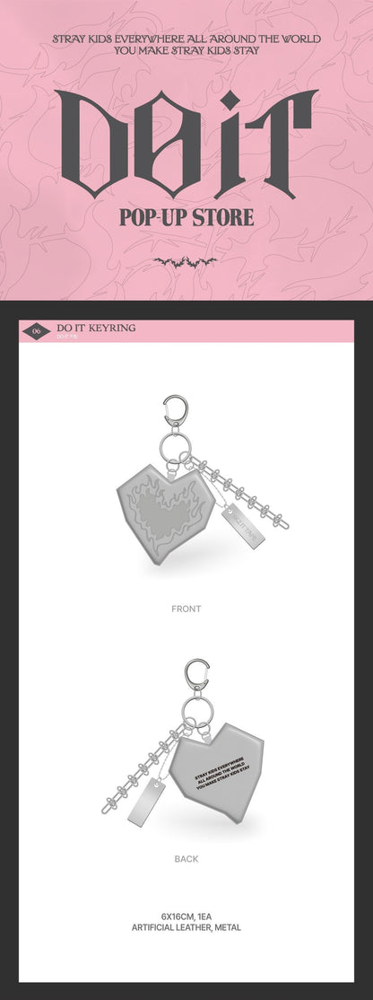 J-Store.Online STRAY KIDS - &nbsp;DO IT" POP-UP STORE OFFICIAL MERCH - DO IT KEYRING
