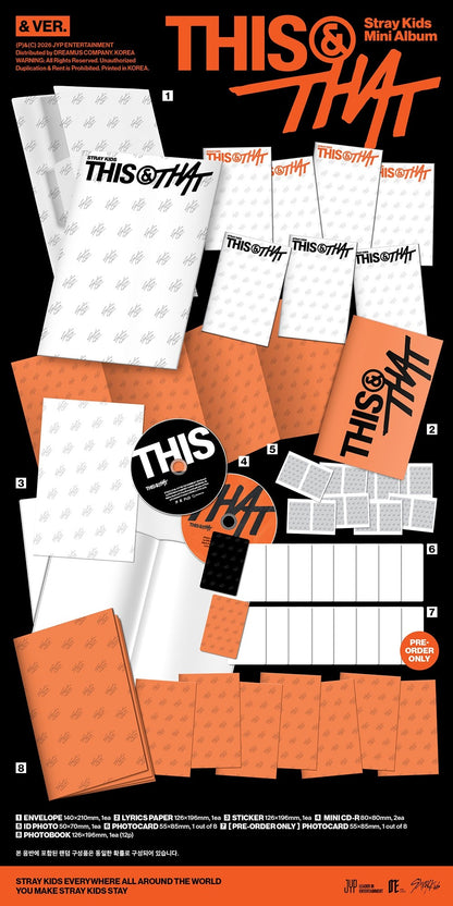 STRAY KIDS - THIS &; THAT (&; VER.) - Pre-Order