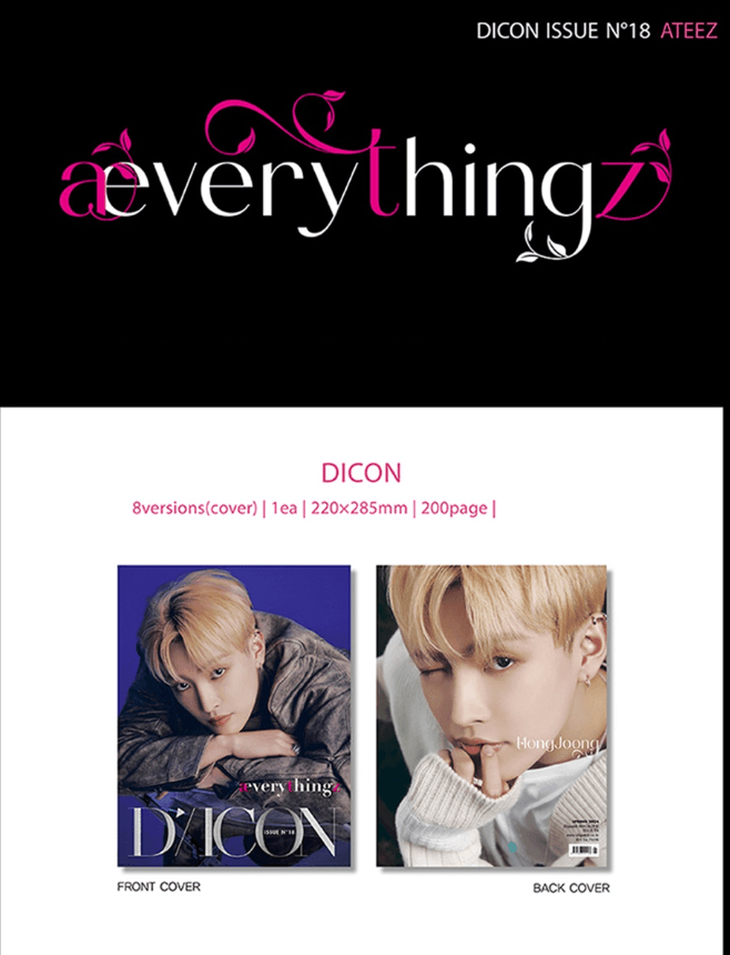 DICON - VOLUME N'18 - ATEEZ: æverythingz - J-Store Online