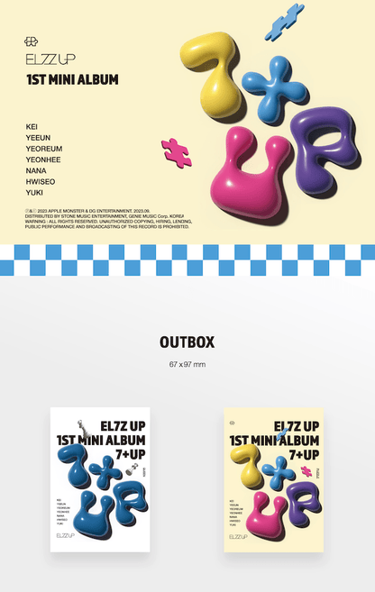 EL7Z UP - 7+UP (1ST MINI ALBUM) - PLVE ALBUM - J-Store Online