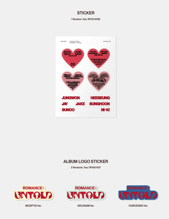 ENHYPEN - ROMANCE : UNTOLD (PHOTOBOOK VERSION) + WEVERSE GIFT - Pre-Order - J-Store Online