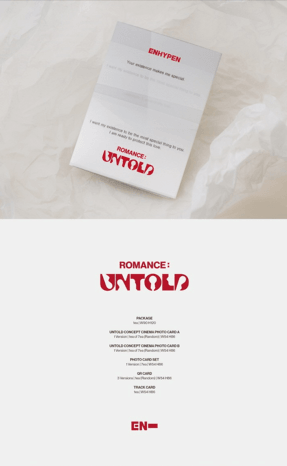 ENHYPEN - ROMANCE : UNTOLD WEVERSE ALBUM (DIGITAL) - Pre-Order - J-Store Online