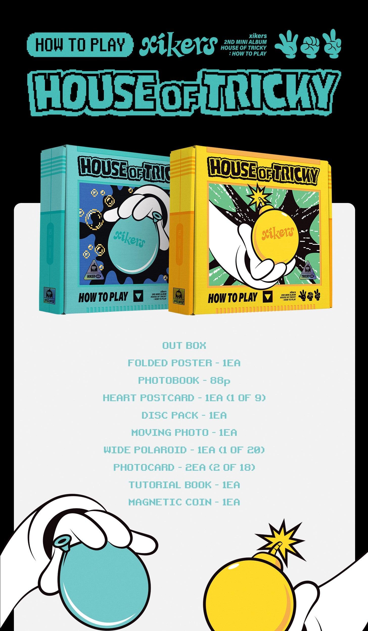 (EU EXCLUSIVE) XIKERS - HOUSE OF TRICKY HOW TO PLAY + EXCLUSIVE PHOTOCARD - J-Store Online