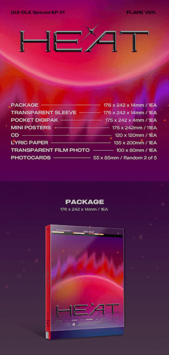 (G)I-DLE - HEAT (SPECIAL ALBUM) - J-Store Online