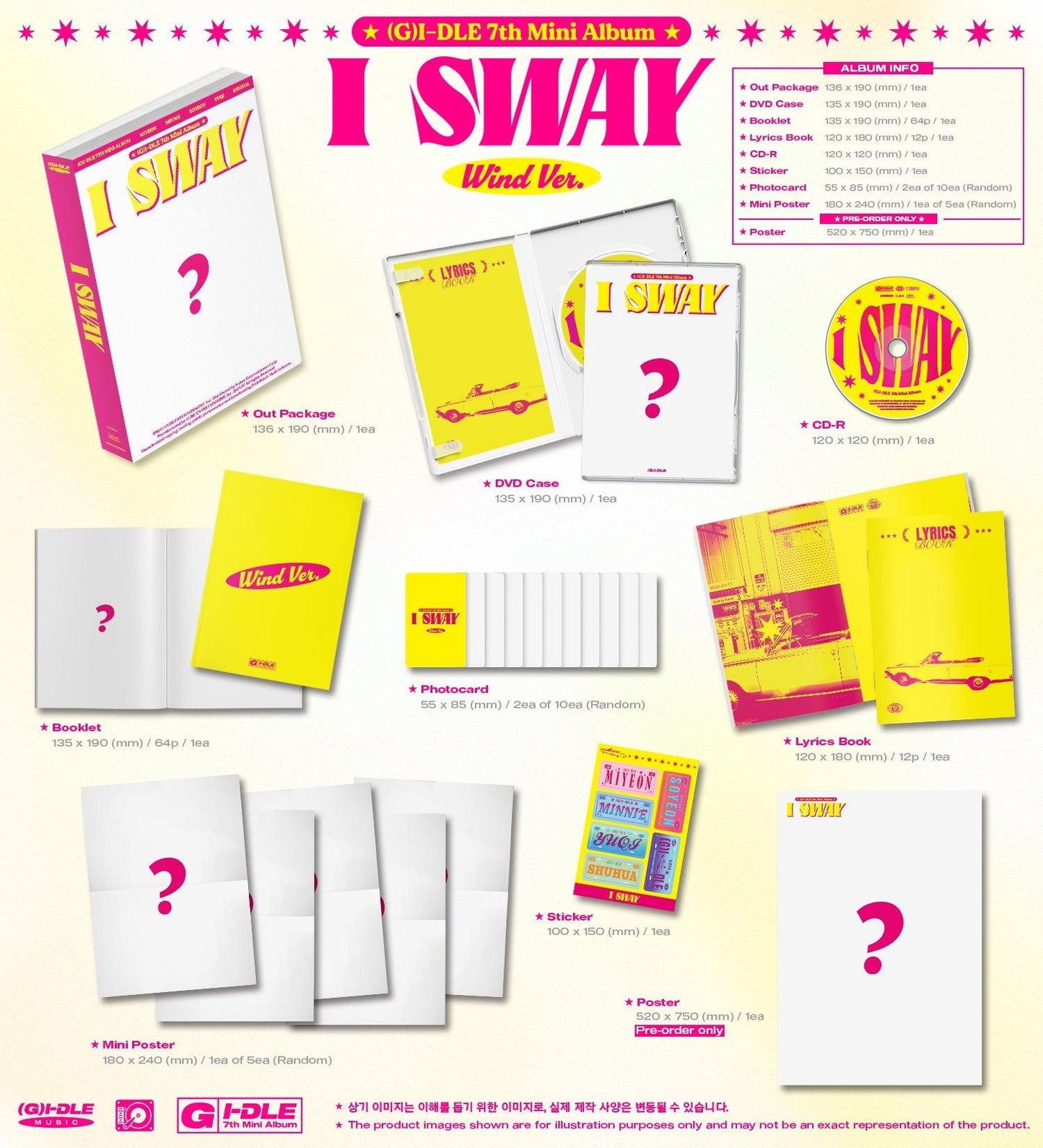 (G)I-DLE - I SWAY (7TH MINI ALBUM) + APPLE PHOTOCARD - Pre-Order - J-Store Online