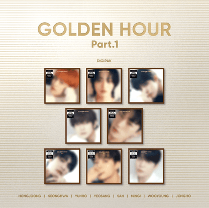 (hello82 EU Pop-up exclusive) ATEEZ - GOLDEN HOUR: PART.1 (10TH MINI ALBUM) - DIGIPACK VER. - J-Store Online