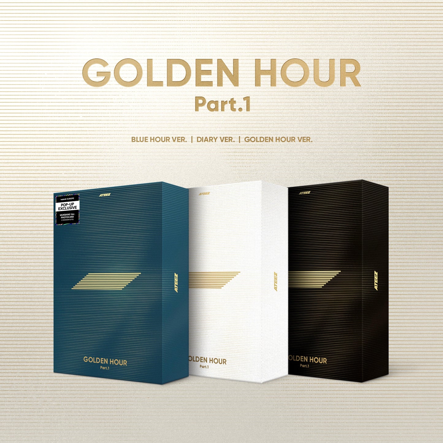 (hello82 EU Pop-up exclusive) ATEEZ - GOLDEN HOUR: PART.1 (10TH MINI ALBUM) - J-Store Online