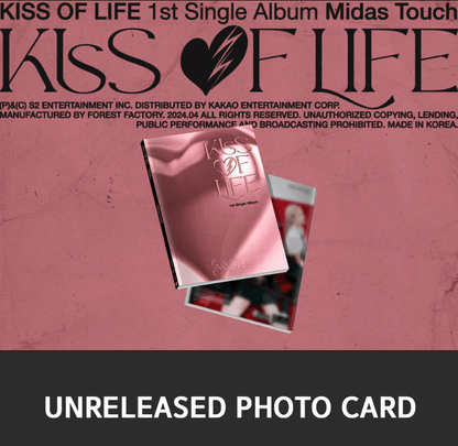 (hello82 EXCLUSIVE) KISS OF LIFE - MIDAS TOUCH (1ST SINGLE ALBUM) + UNRELEASED PHOTOCARD - J-Store Online