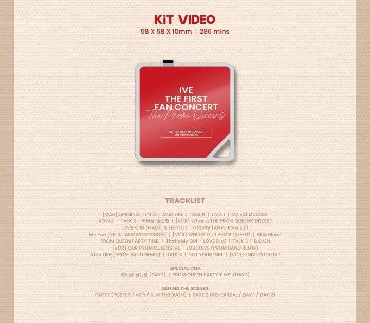 IVE - THE FIRST FAN CONCERT [THE PROM QUEENS] - KIT VIDEO - J-Store Online