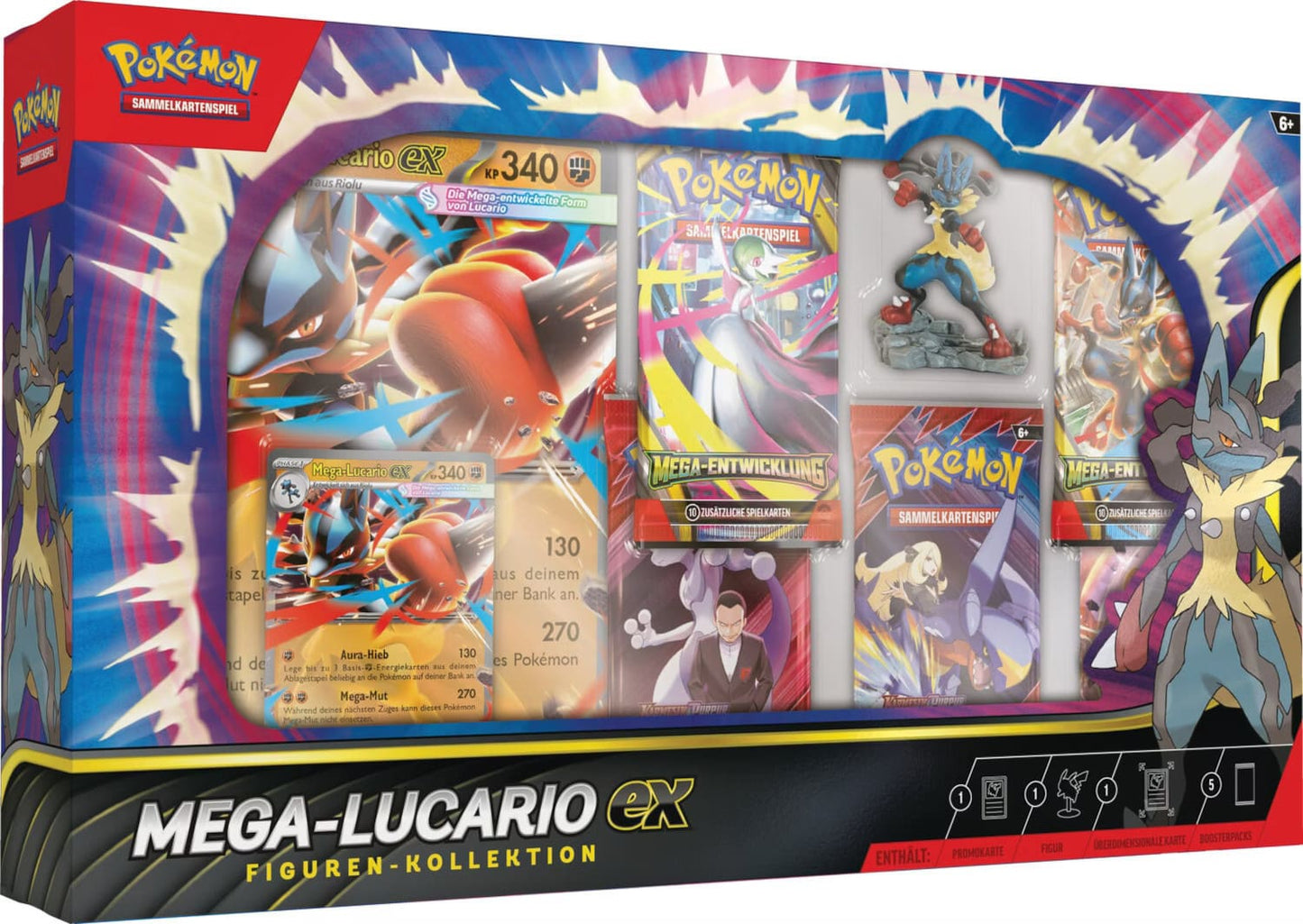 POKEMON - SAMMELKARTENSPIEL - MEGA-LUCARIO EX - FIGUREN-KOLLEKTION