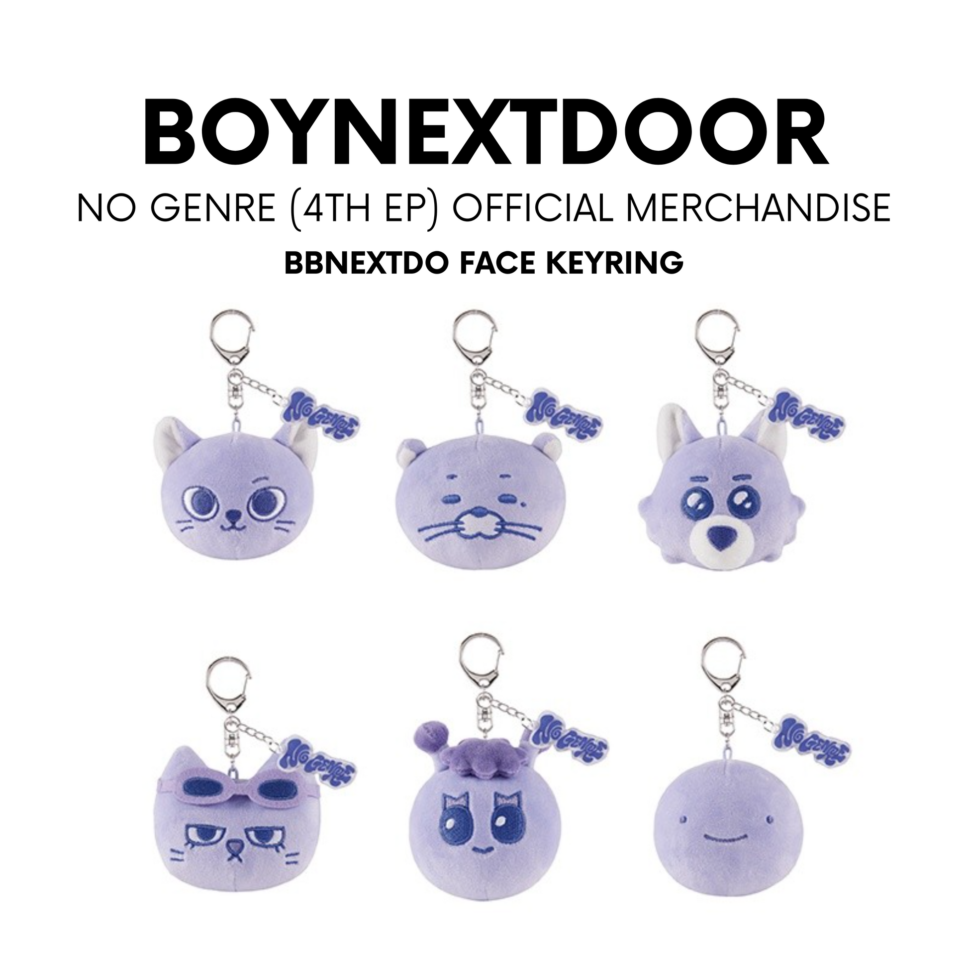 BOYNEXTDOOR (NO GENRE) - BBNEXDO FACE KEYRING – J-Store Online BOYNEXTDOOR (NO GENRE) - BBNEXDO FACE KEYRING – J-Store Online