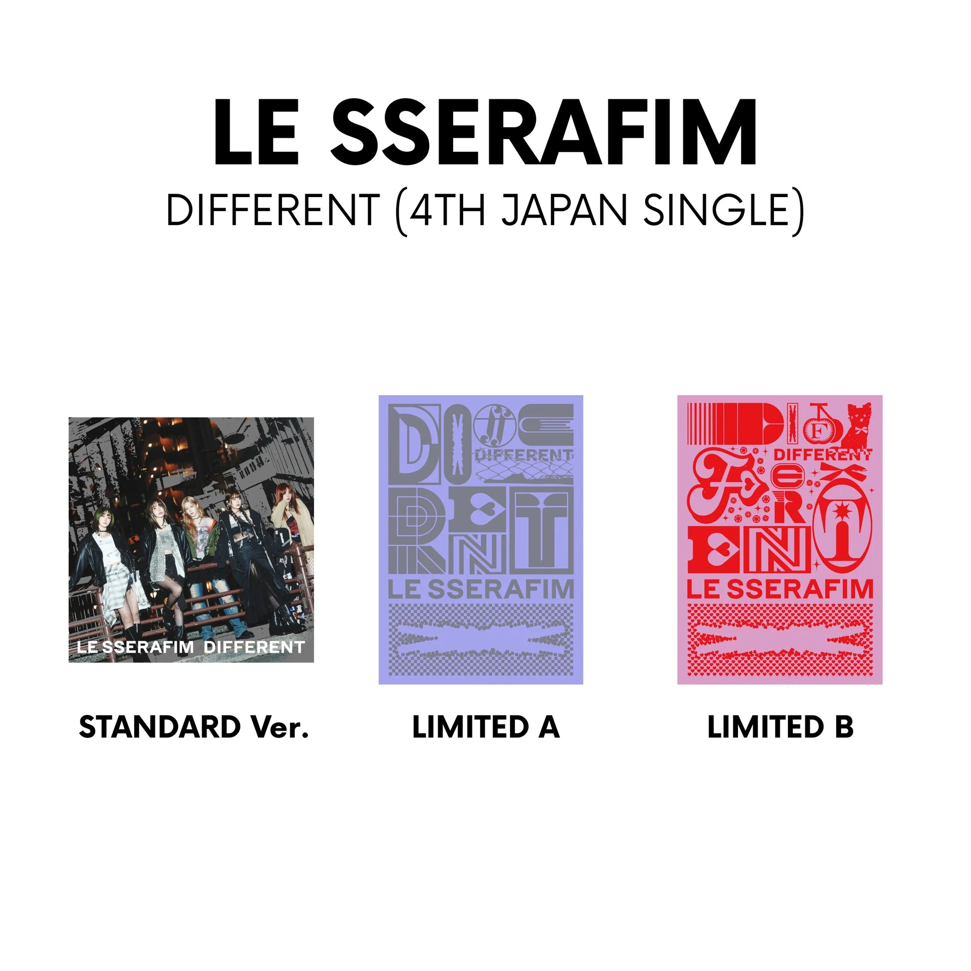 LE SSERAFIM - DIFFERENT (4TH JAPAN SINGLE) + WEVERSE GIFT – J LE SSERAFIM - DIFFERENT (4TH JAPAN SINGLE) + WEVERSE GIFT – J