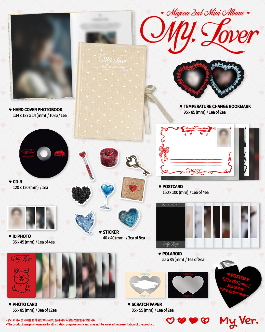 MIYEON (i-dle) - MY, LOVER (2ND MINI ALBUM) – J-Store Online