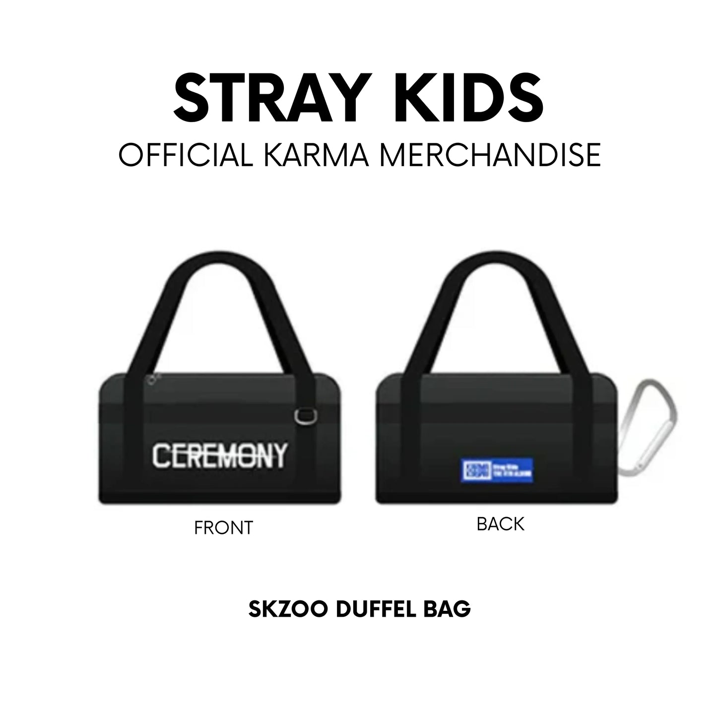j-store-online-stray-kids-official-merchandise-4th-album-karma-skzoo-duffel-bag