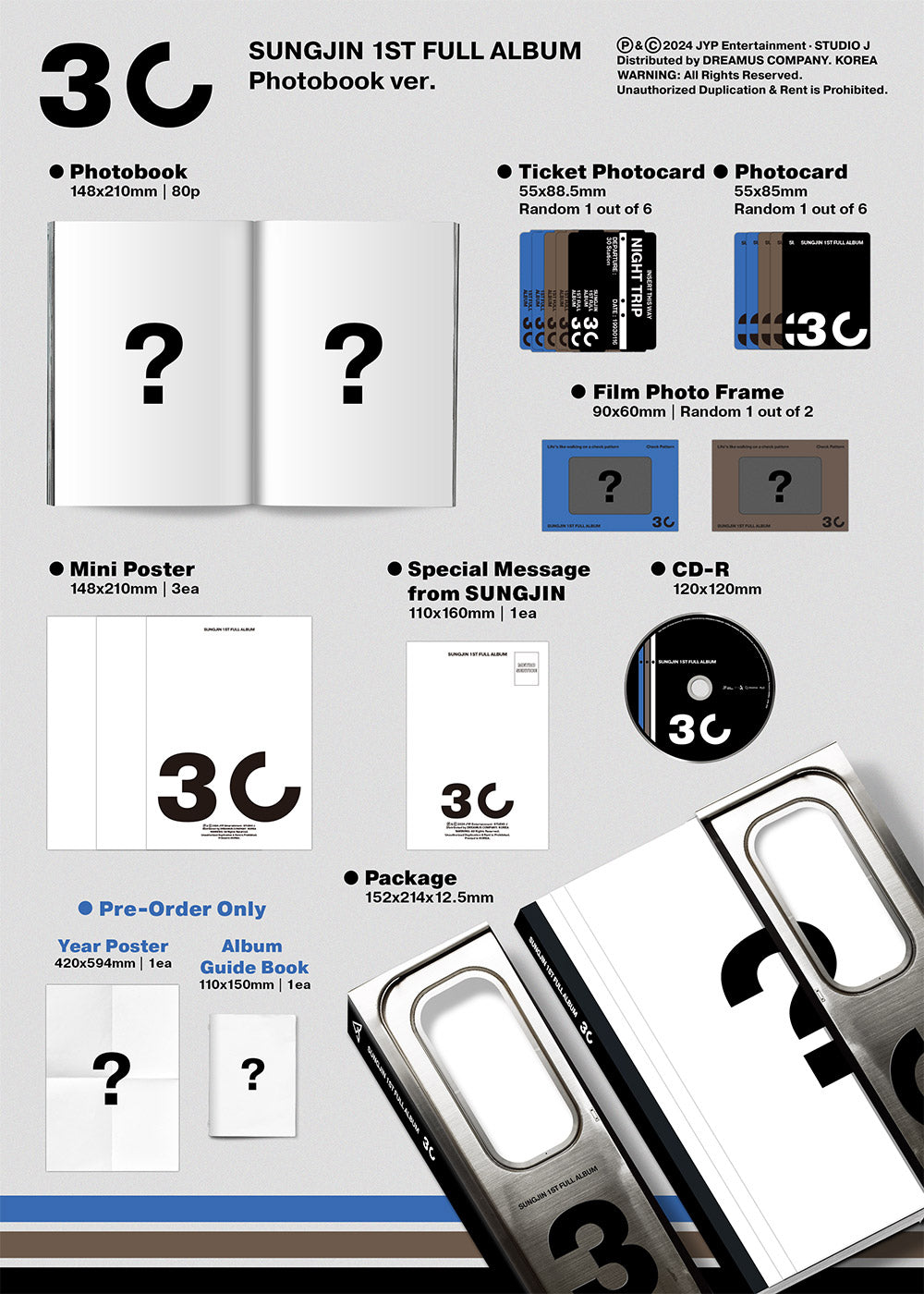 j-store-online-sungjin-day6-1st-full-album-photobook-ver-contents