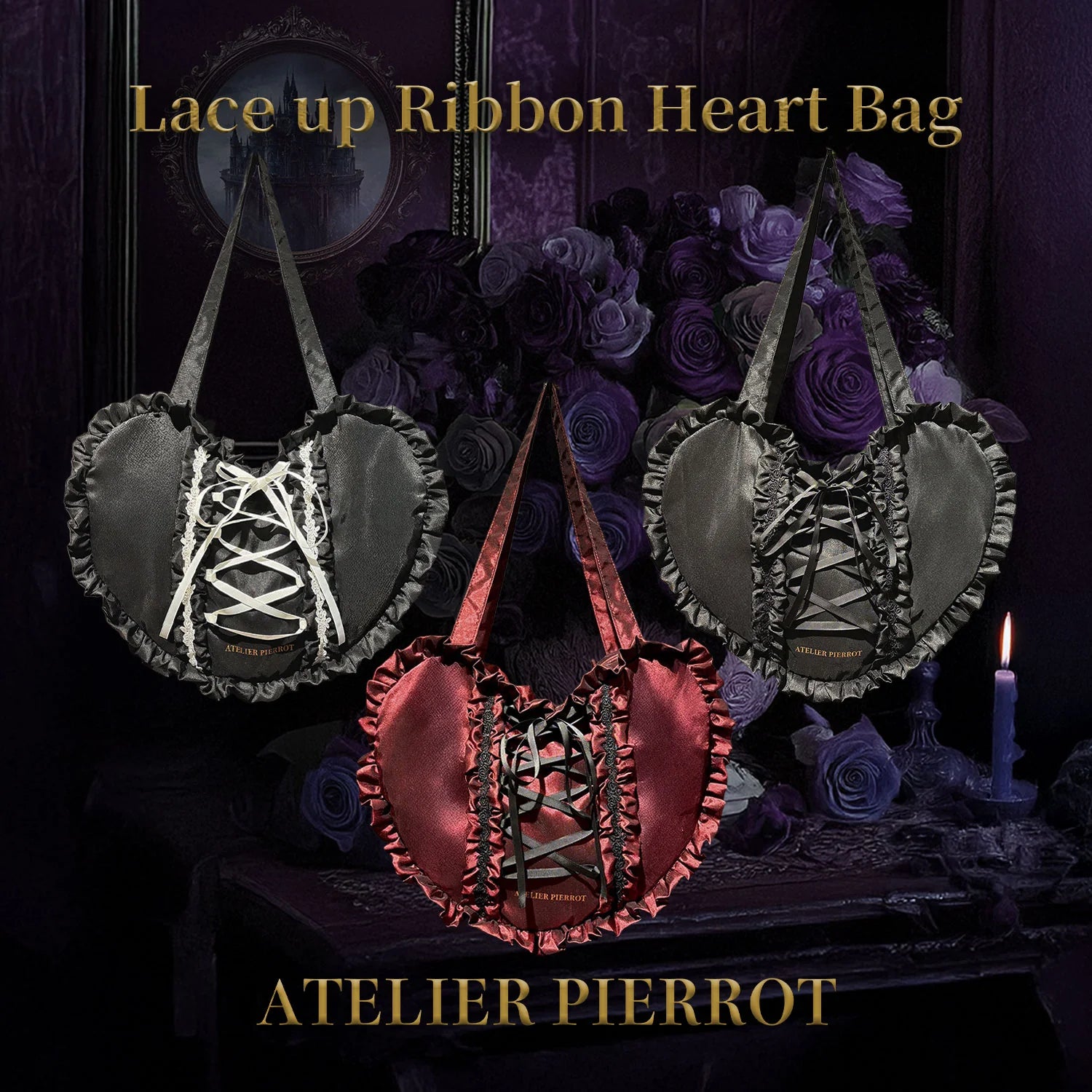 j-store-online_AtePie_Lace-up_ribbon_heart_bag