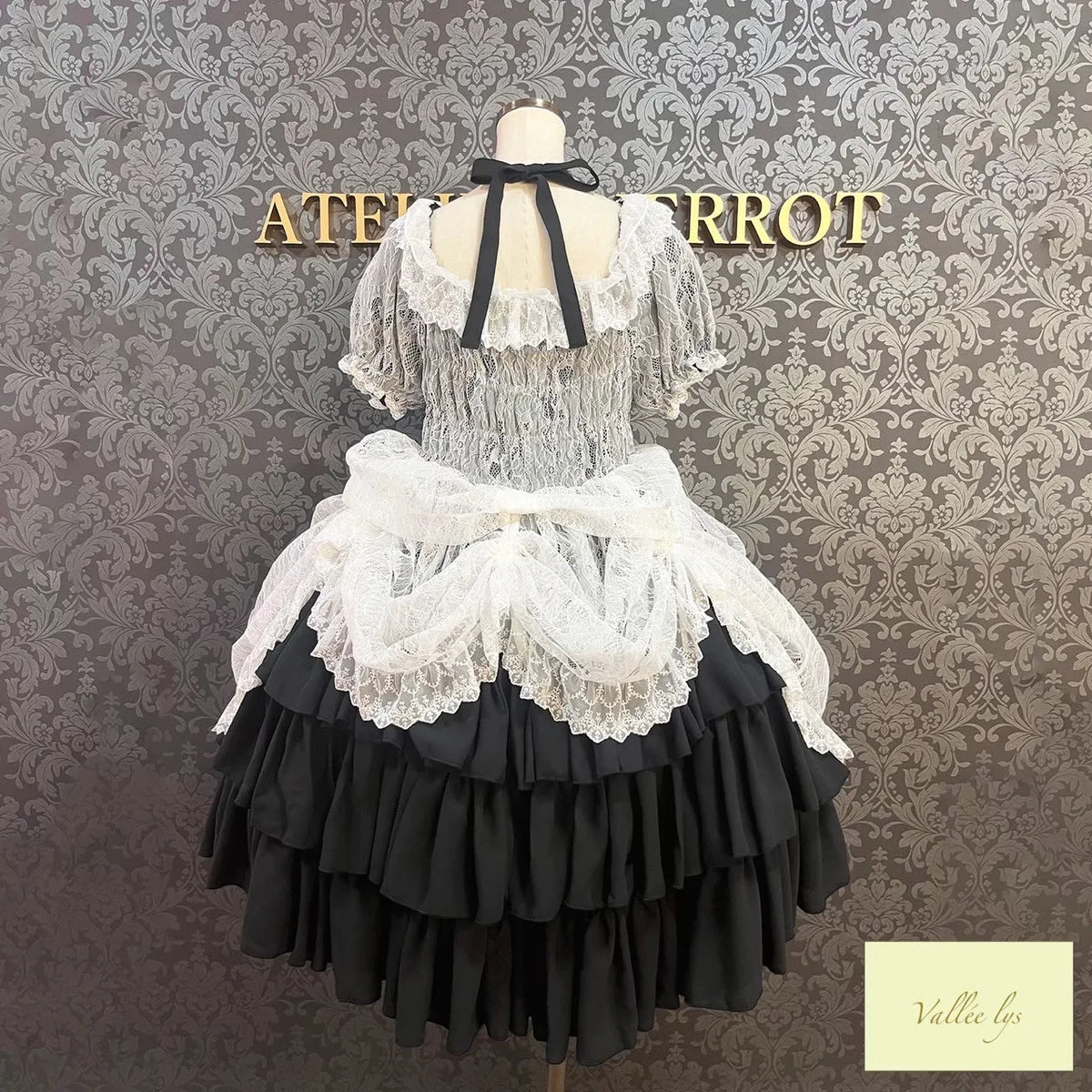 j-store-online_AtePie_Mellow_melody_dress_white_black_3