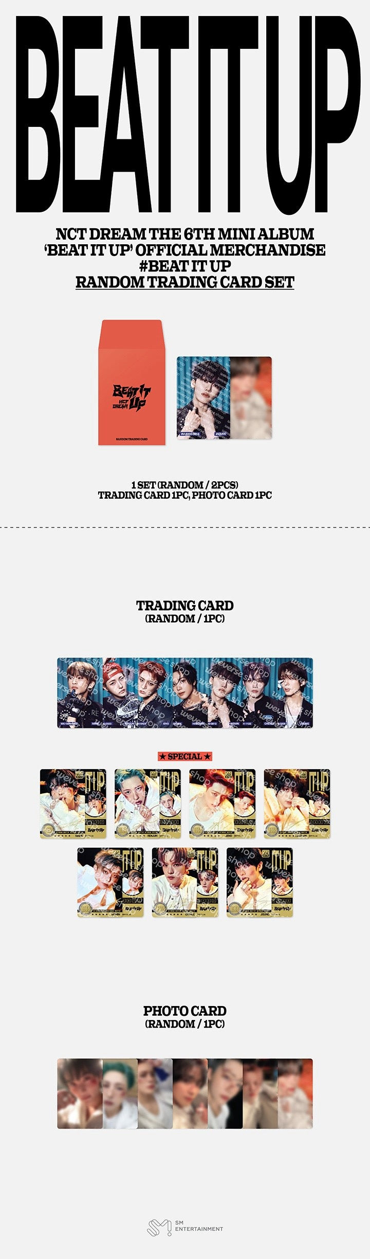 NCT DREAM BEAT IT UP - RANDOM TRADING CARD SET – J-Store Online